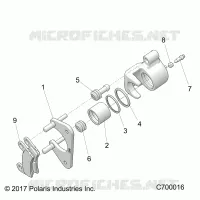 REAR BRAKE CALIPER