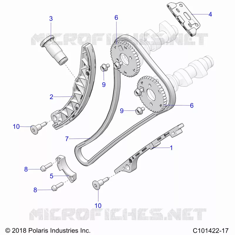 CAM CHAIN AND SPROCKET