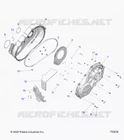 DRIVE TRAIN, CLUTCH COVER, INNER/OUTER