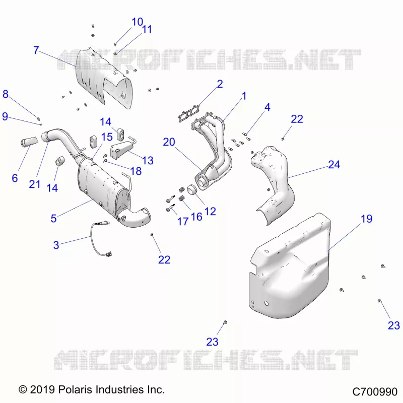 ENGINE, EXHAUST SYSTEM