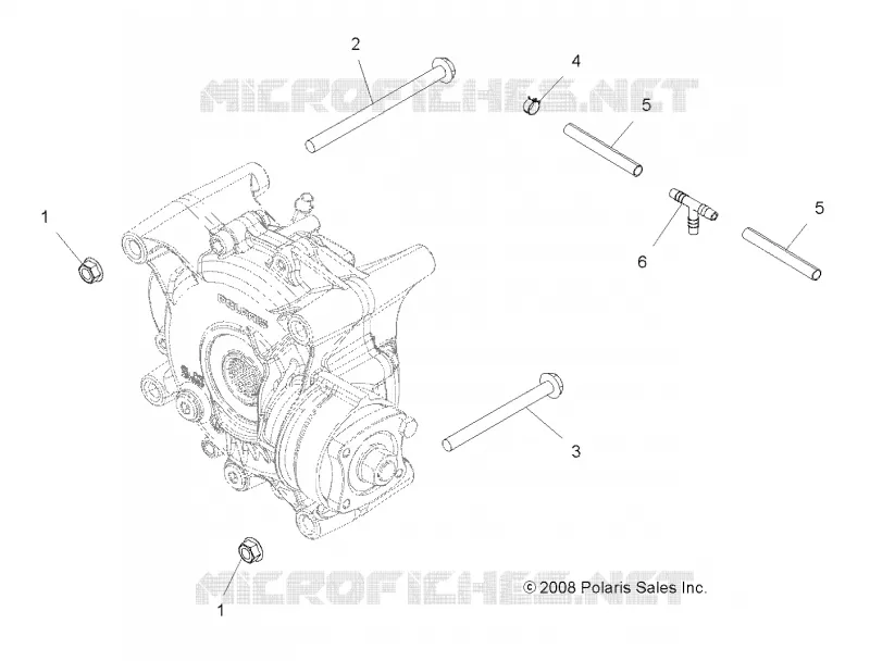 DRIVE TRAIN, GEARCASE MOUNTING, REAR