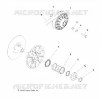 DRIVE TRAIN, SECONDARY CLUTCH