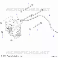 DRIVE TRAIN, GEARCASE MOUNTING, REAR