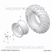 WHEELS, FRONT TIRE