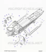 CHASSIS, CLUTCH GUARD,  FOOTRESTS, AND RUNNING BOARDS