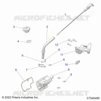 ENGINE, OIL DIPSTICK AND BREATHER