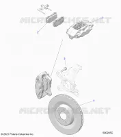 BRAKES, FRONT BRAKE CALIPER