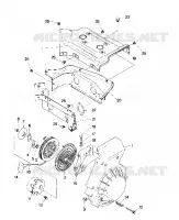 BLOWER HOUSING AND RECOIL STARTER  SUPERTRAK (4915871587025A)