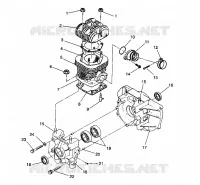 CRANKCASE AND CYLINDER STARLITE/0933427 (4922972297029A)