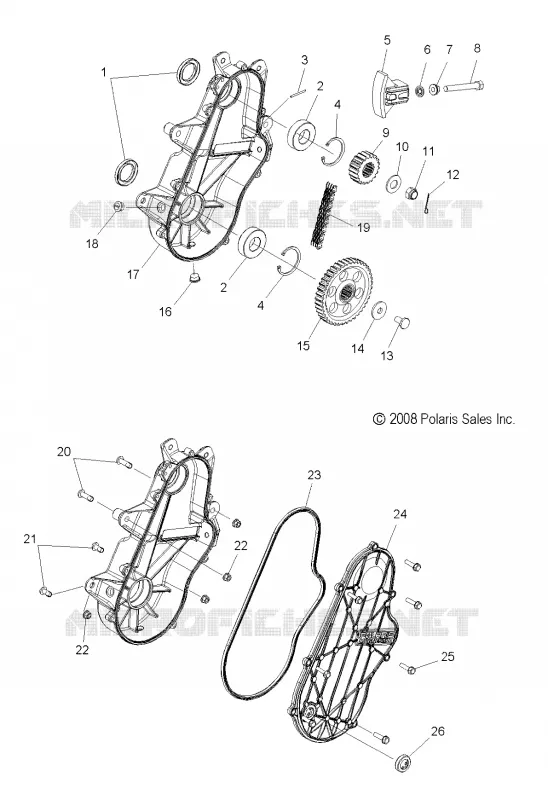 DRIVE TRAIN, CHAINCASE