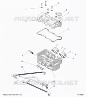 ENGINE, THROTTLE BODY AND VALVE COVER