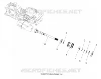 DRIVE TRAIN, MAIN GEARCASE OUTPUT SHAFT