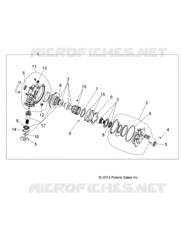 DRIVE TRAIN, FRONT GEARCASE