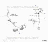 ELECTRICAL, WIRE HARNESS, HOOD, ELEC. START
