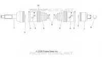DRIVE REAR SHAFT, LH, RH