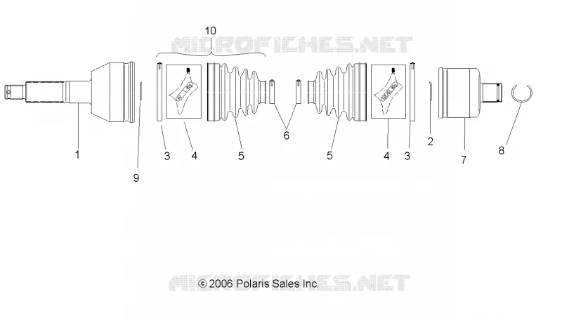 DRIVE REAR SHAFT, LH, RH