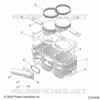 CYLINDER AND PISTON