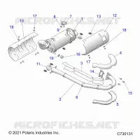 ENGINE, EXHAUST SYSTEM