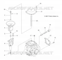 ENGINE, CARBURETOR UPPER