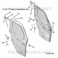 DOORS, FRONT, FULL, MOUNTING
