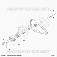 DRIVE TRAIN, SECONDARY CLUTCH