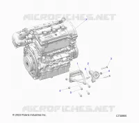 ENGINE, MOUNTING  AND LONG BLOCK- R24XAE1RAH/BH (C730955)