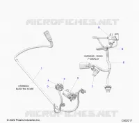 ELECTRICAL, WIRE HARNESS, HOOD, ELECTRIC START