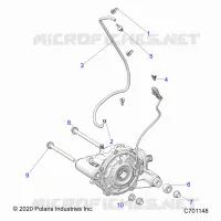 DRIVE TRAIN, FRONT GEARCASE MOUNTING