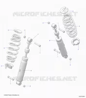 REAR SUSPENSION SHOCK AND MOUNTING