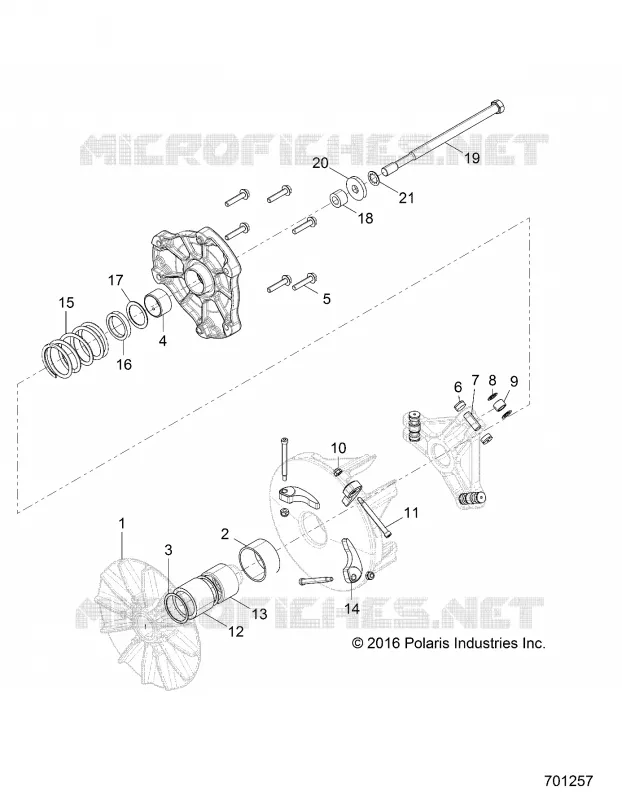 DRIVE TRAIN, PRIMARY CLUTCH