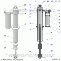 REAR SUSPENSION SHOCK INTERNALS