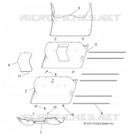 FLOOR PANEL, PLASTIC W/NINE 8V BATTERY OPTION