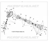 DRIVE TRAIN, FRONT GEARCASE (BUILT 3/09/10 AND AFTER)