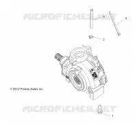 DRIVE TRAIN, GEARCASE MOUNTING, FRONT