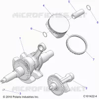 ENGINE, CRANKSHAFT, PISTON AND BALANCE SHAFT