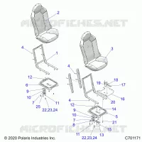SEAT ASM. AND SLIDER