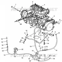ENGINE MOUNTING 700 RMK 0970966, 700 SKS 0970566  AND EUROPEAN 700 SKS E970 (4938573857C003)