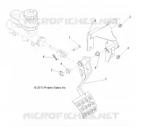 BRAKES, PEDAL AND MASTER CYLINDER MOUNTING