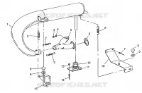 EXHAUST SYSTEM WIDETRAK LX 0972065 AND  EUROPEAN WIDETRAK LX E972065 (4938223822C003)