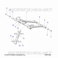 SUSPENSION, FRONT TORQUE ARM