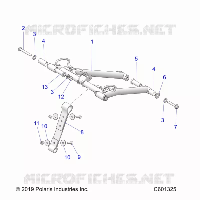 SUSPENSION, FRONT TORQUE ARM