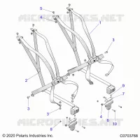 SEAT BELT MOUNTING 6 POINT