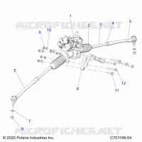 STEERING GEAR BOX W/EPS AND RELATED
