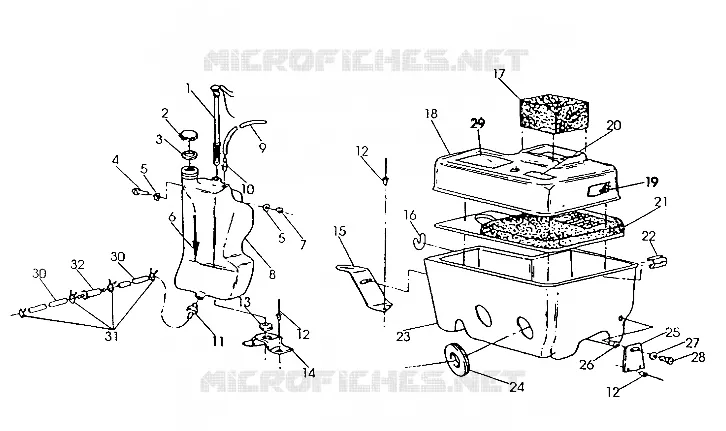 OIL TANK/AIR BOX  500 SP/500 SKS (4921262126035A)
