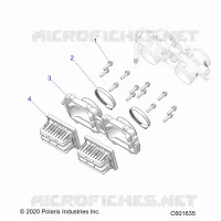 ENGINE, REED VALVE AND THROTTLE BODY ADAPTOR