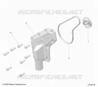 ENGINE, WATERPUMP IMPELLER AND COVER