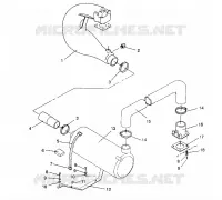 EXHAUST SYSTEM SL 750 B944070 (4927012701015A)