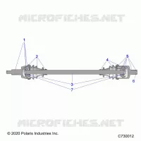 DRIVE TRAIN, FRONT HALF SHAFT