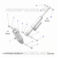 SUSPENSION, SHOCK MOUNTING, REAR SUSP.