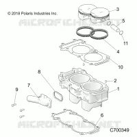 CYLINDER AND PISTON
